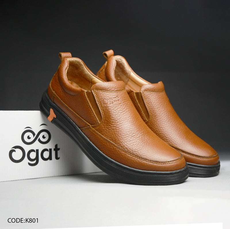 K801:حذاء رجالي جلد طبيعي كود - OGAT